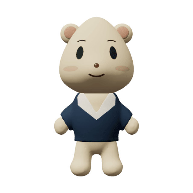 Harbor Bear: A tall sailor with a crisp collar, ready to welcome visitors